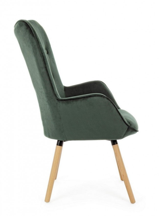 POLTRONA JULIET VELVET VERDE BOSCO