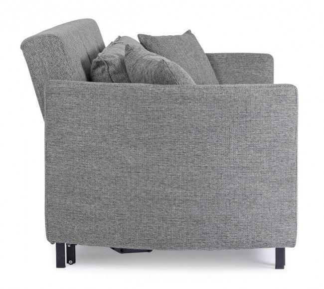 DIVANO LETTO CLAYTON C-C NERO-GRIGIO