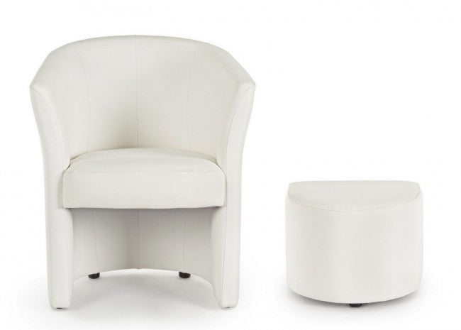 POLTRONA C-POUF RITA BIANCO
