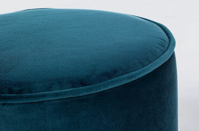 SET2 TAVOLINO-POUF ANNIKA BLU PAVONE