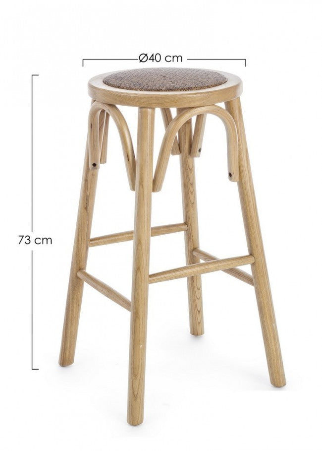 SGABELLO BAR CIRCLE NATURALE