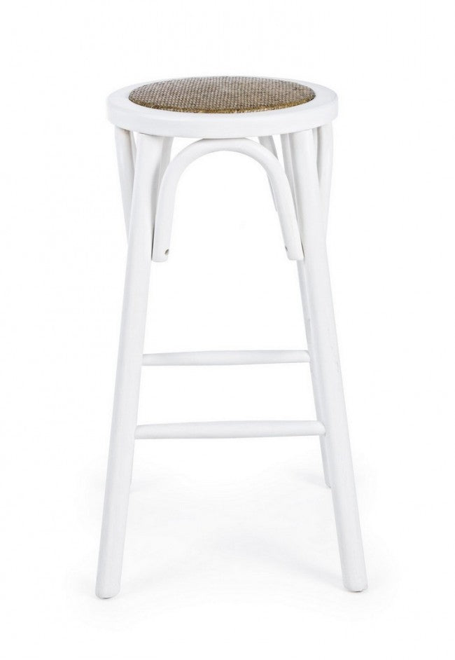 SGABELLO BAR CIRCLE BIANCO