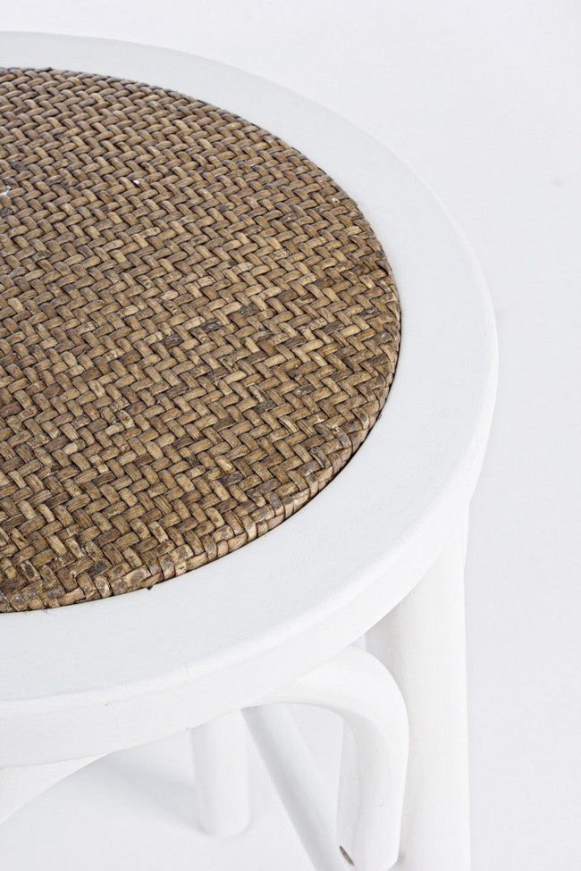SGABELLO BAR CIRCLE BIANCO