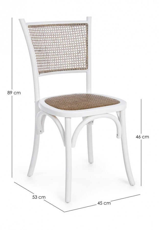 SEDIA CARREL BIANCO