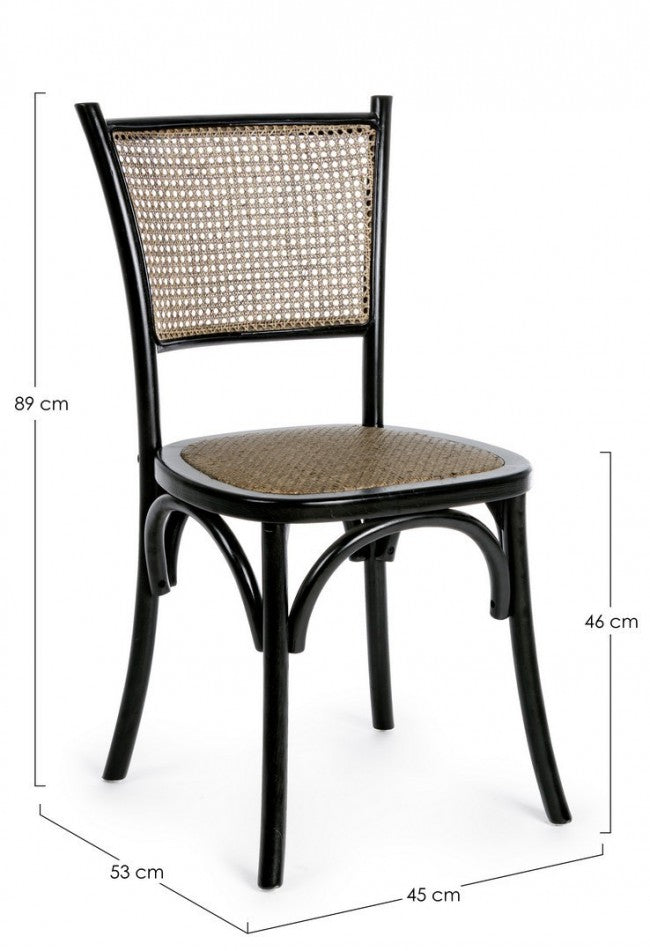 SEDIA CARREL NERO