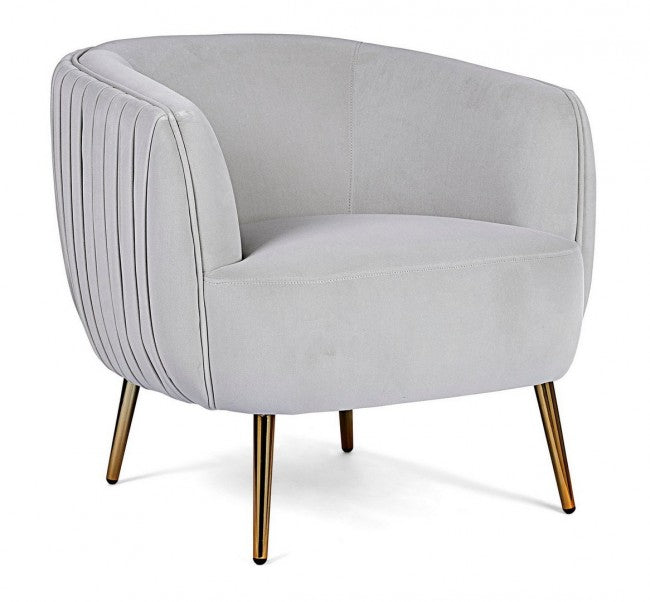 POLTRONA LINSAY GRIGIO CHIARO