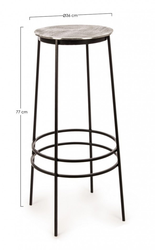 SGABELLO BAR AMIRA NICKLE H77