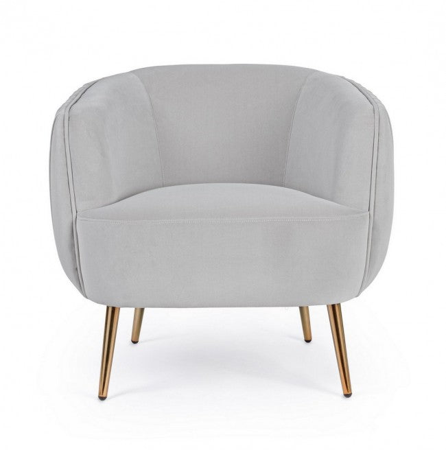 POLTRONA LINSAY GRIGIO CHIARO