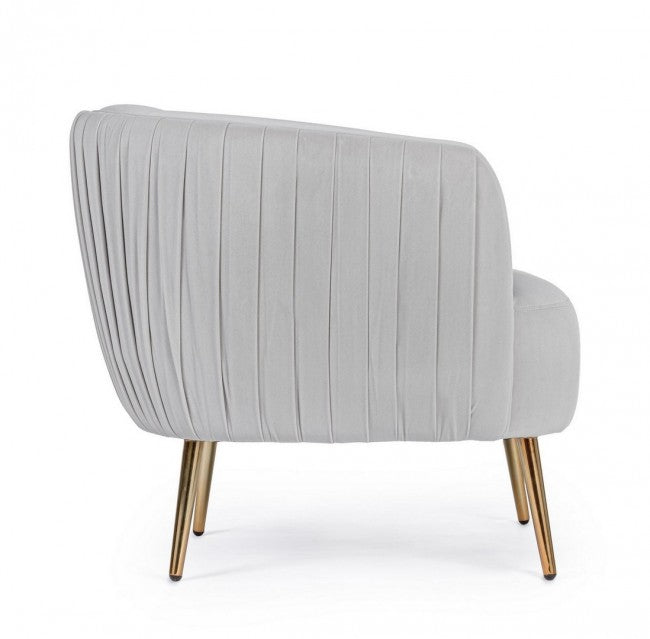 POLTRONA LINSAY GRIGIO CHIARO