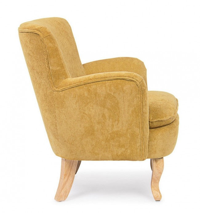 POLTRONA CHENILLE OCRA