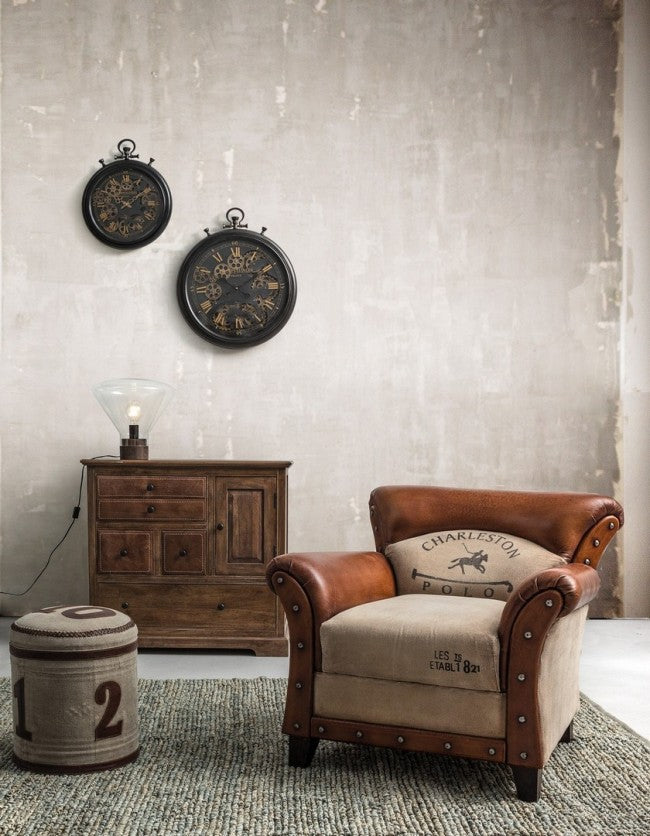 OROLOGIO PARETE ENGRENAGE NERO D40