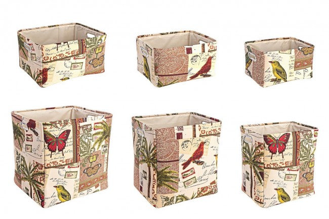 SET6 P.OGGETTI BOTANIC RETT ROSSO