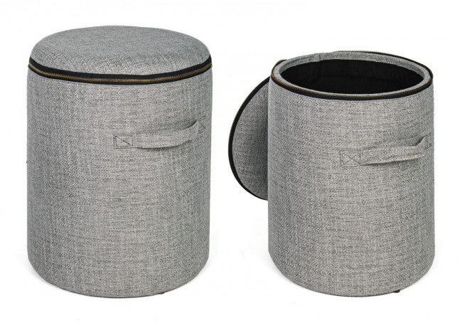 SET2 POUF CONT. RADMILA GRIGIO
