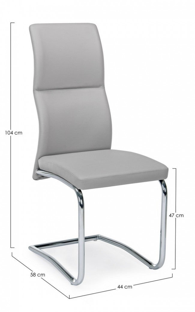 SEDIA THELMA GRIGIO CHIARO
