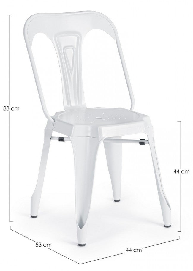 SEDIA MINNEAPOLIS BIANCO
