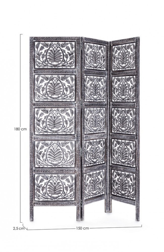 PARAVENTO 3A DARIKA GRIGIO ANTICATO