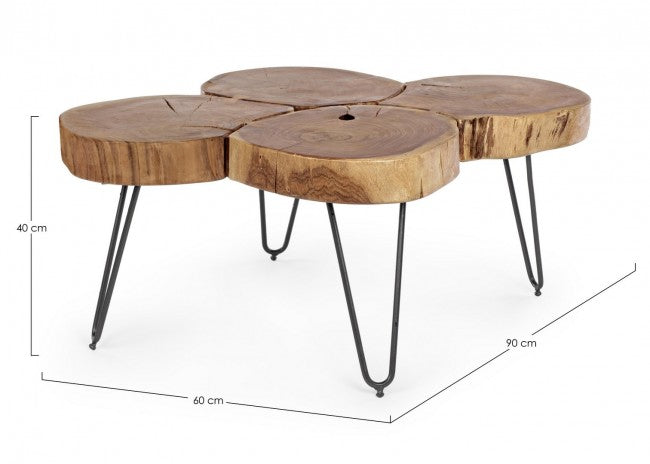 TAVOLINO ORBITAL LOG 90X60