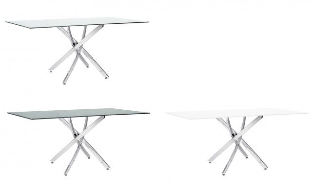 BASE TAVOLO GEORGE CROMO 160X90