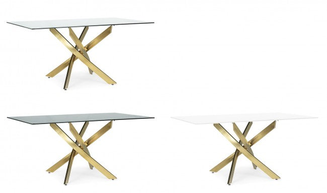 BASE TAVOLO GEORGE ORO 160X90