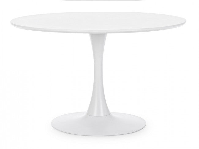 TAVOLO BLOOM BIANCO D120