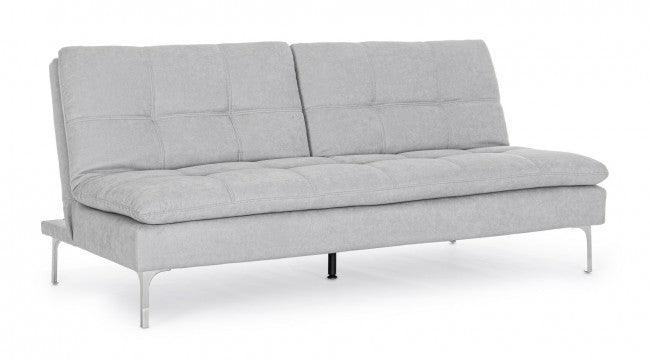 DIVANO LETTO 3P LEON GRIGIO CHIARO