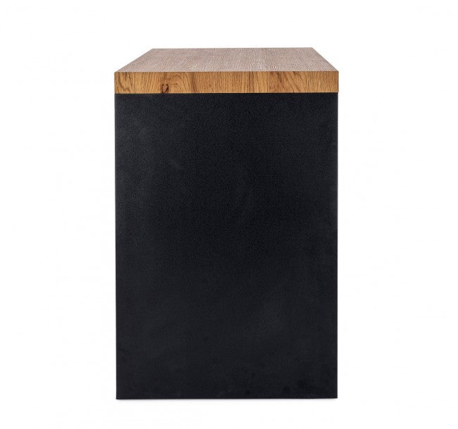 SCRIVANIA 2M LINE WOOD NERO 120X50