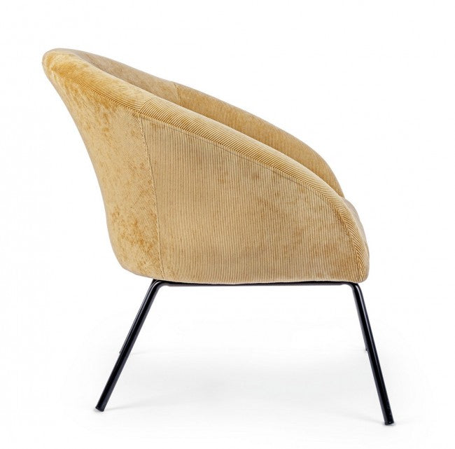 POLTRONA AIKO VELVET GIALLO