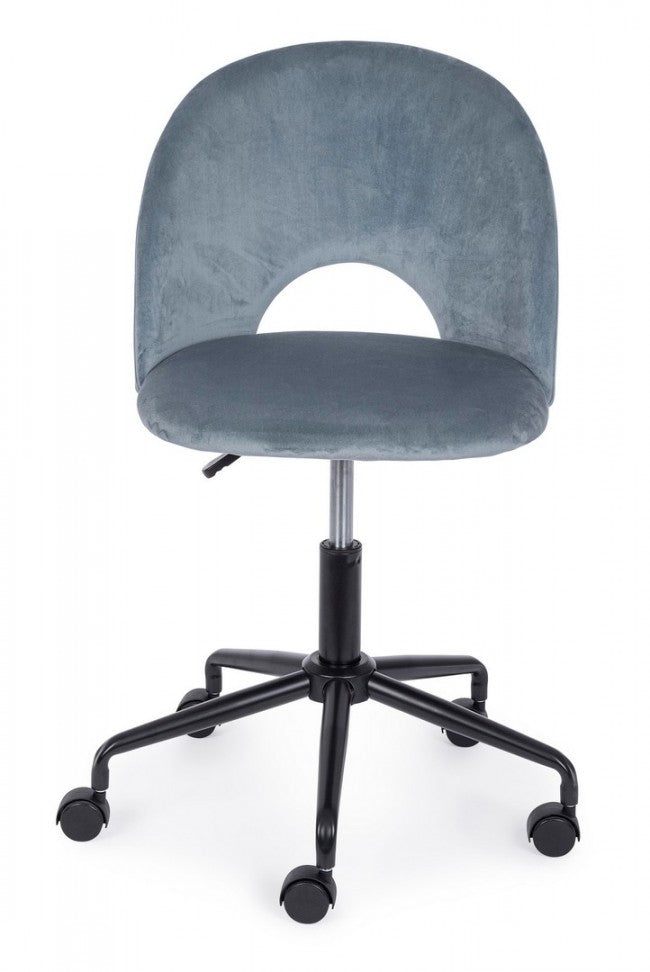 SEDIA UFF. LINZEY AZZURRO