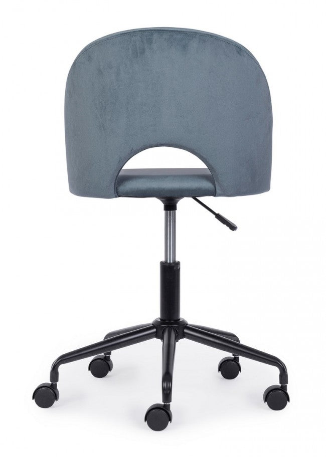 SEDIA UFF. LINZEY AZZURRO