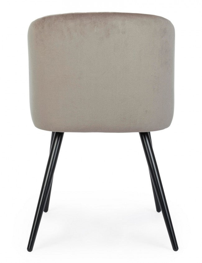 SEDIA QUEEN VELVET TORTORA
