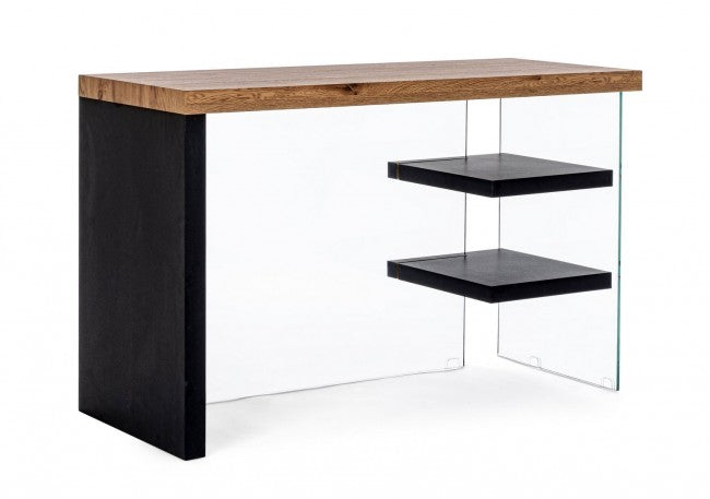 SCRIVANIA 2M LINE WOOD NERO 120X50