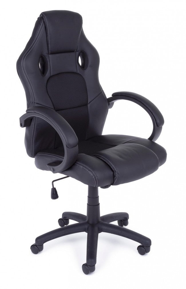 POLTRONA UFF C-BR RACING NERO