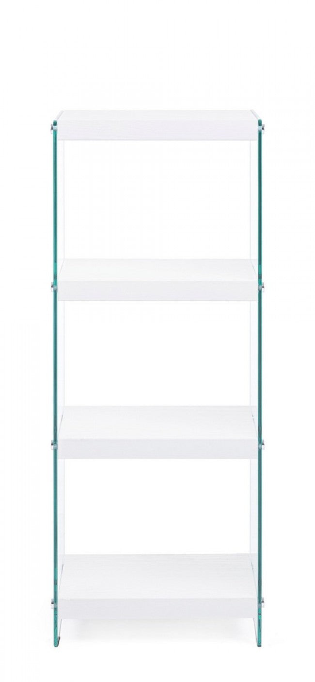 LIBRERIA 4P LINE WOOD BIANCO