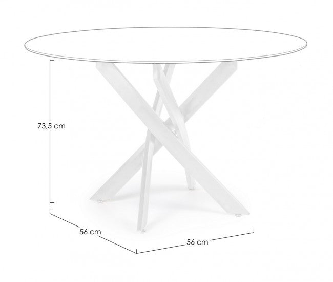 BASE TAVOLO GEORGE BIANCO D120
