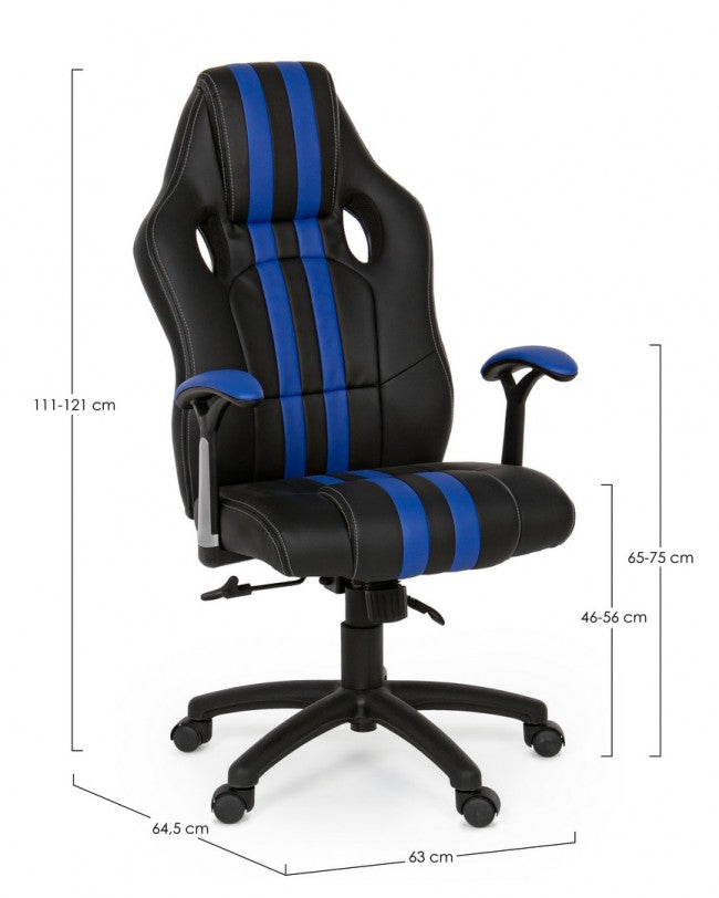 POLTRONA UFFICIO C-BR SPIDER BLU