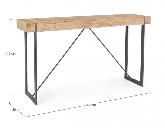 TAVOLO BAR GARRETT 200X50