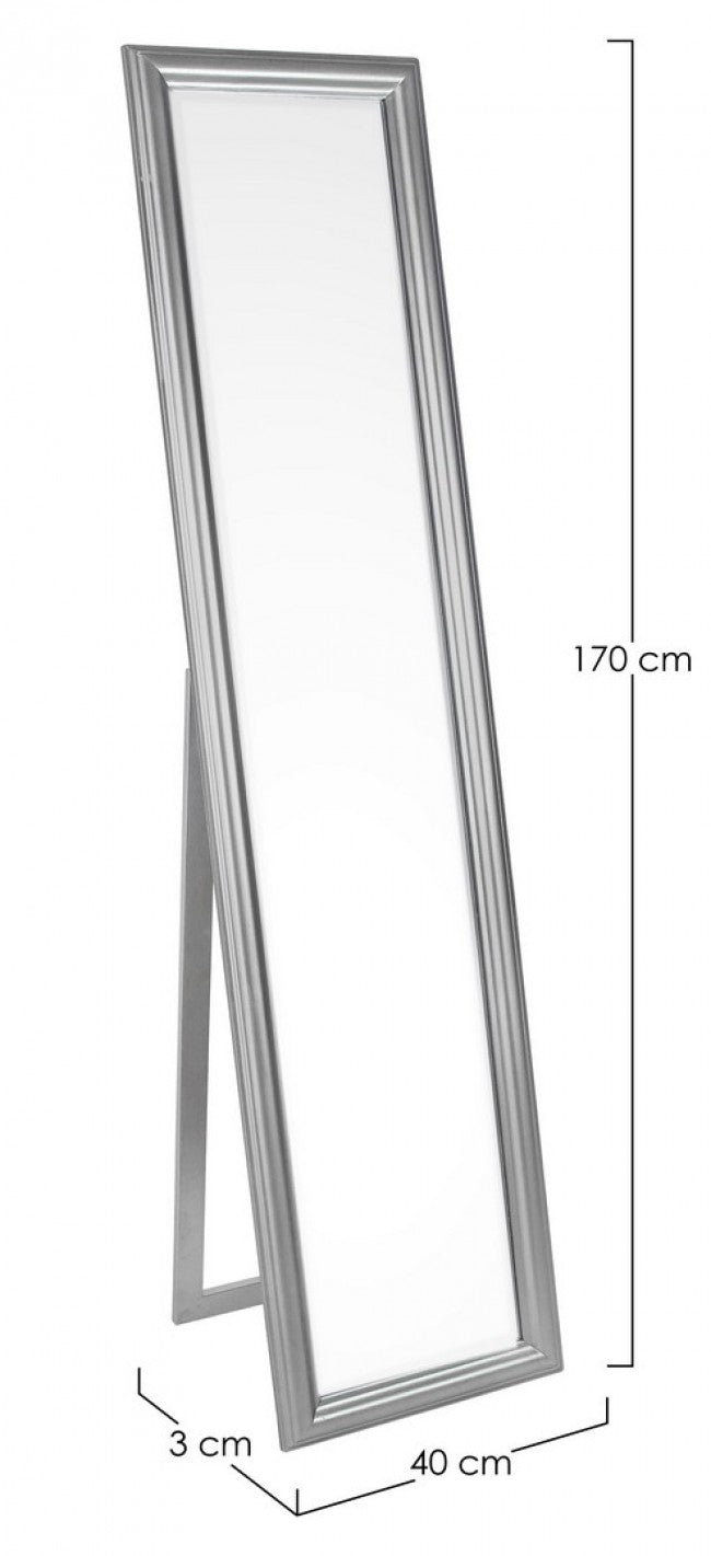 SPECCHIO ST SANZIO C-C ARGENTO 40X170