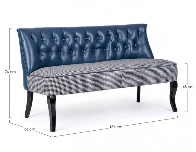 DIVANO 2P BATILDA BLU