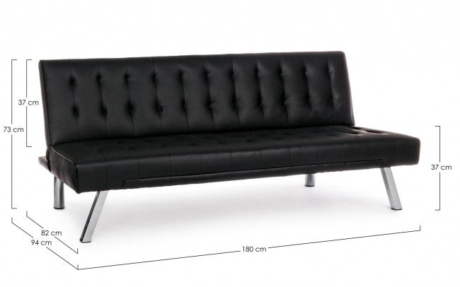 DIVANO LETTO FORBES NERO