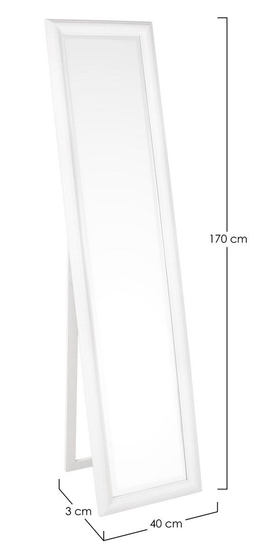 SPECCHIO ST SANZIO C-C MAT BIANCO 40X170