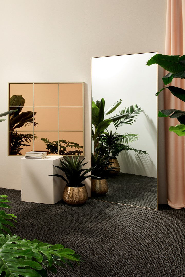 SPECCHIO C-C WINDOW PLANET ORO-BR 90X90