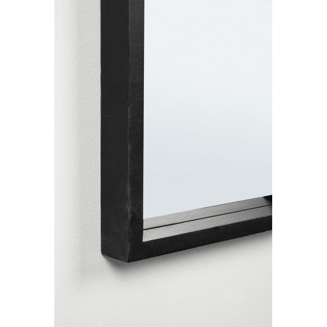 SPECCHIO C-C TIZIANO RETT NERO 32X122