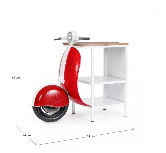 CONSOLLE BAR VESPA ROSSO