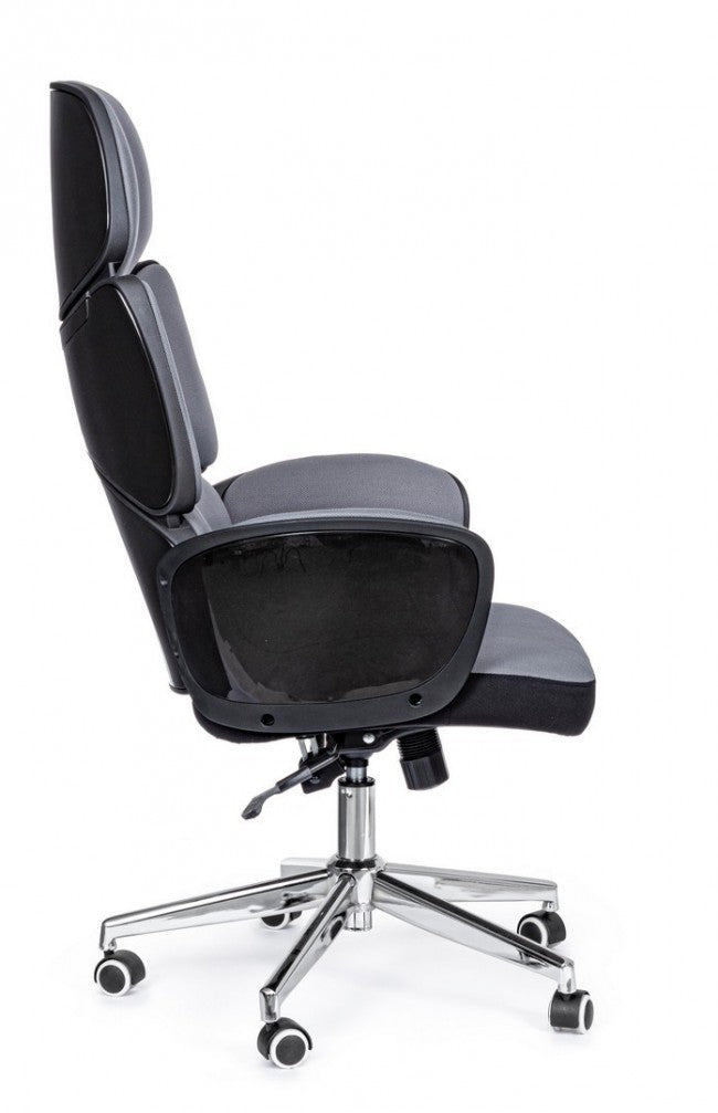POLTRONA UFF. ARMSTRONG GRIGIO SC-NERO