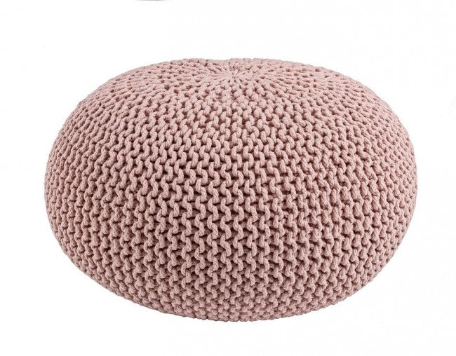 POUF INTRECCIO BLUSH D80