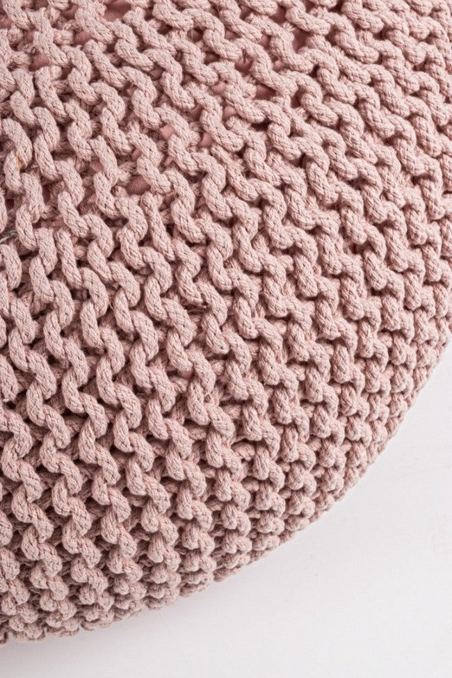 POUF INTRECCIO BLUSH D80
