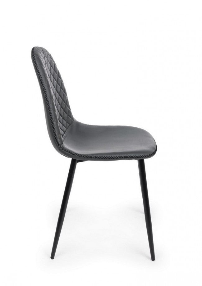 SEDIA AMANDA PU GRIGIO