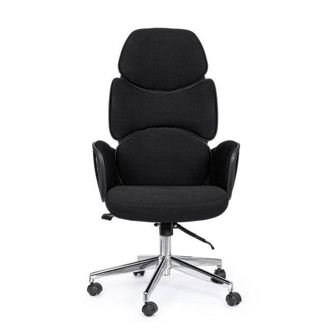 POLTRONA UFF. ARMSTRONG NERO-NERO