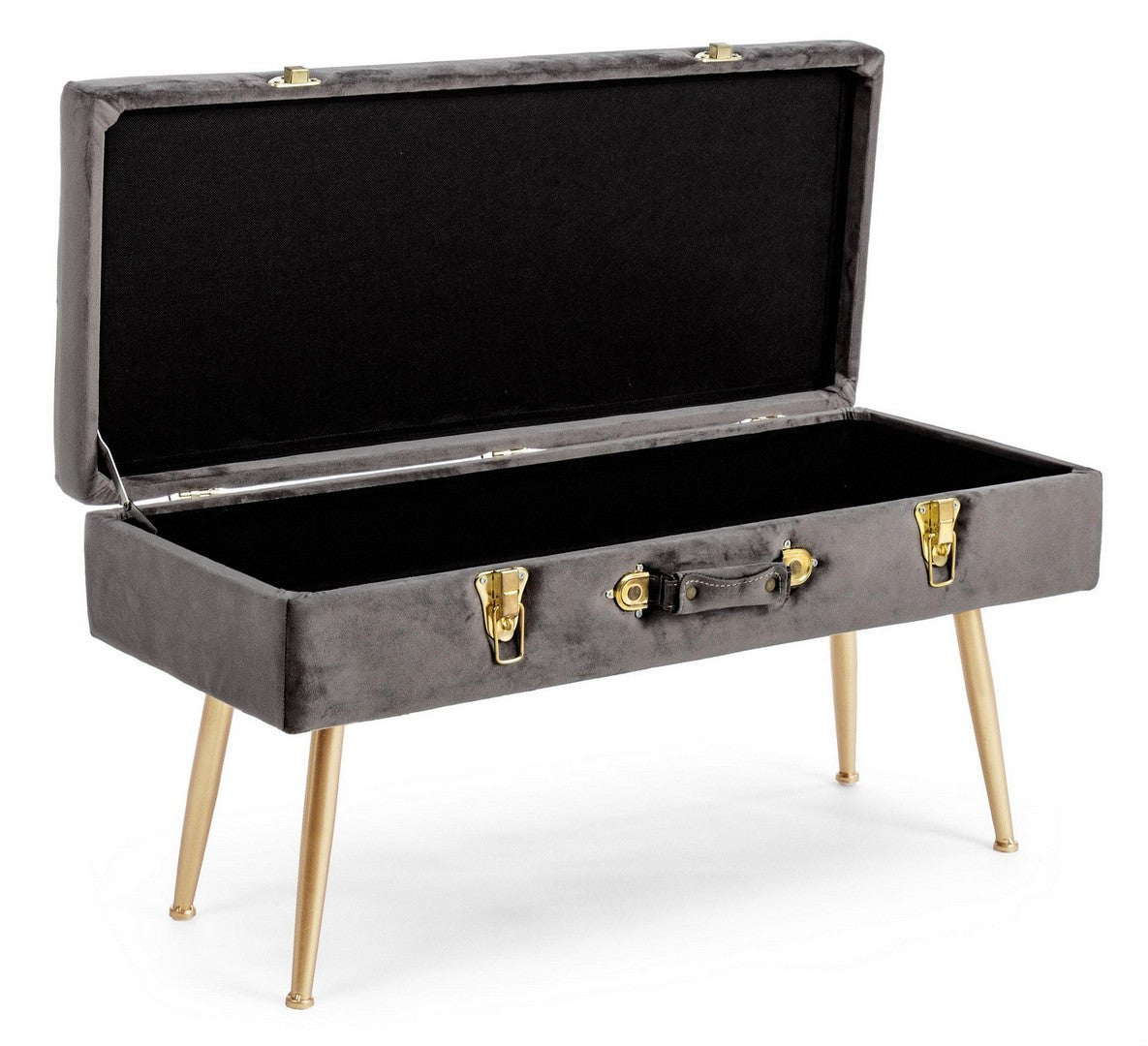 PANCA CONTENITORE POLINA GRIGIO