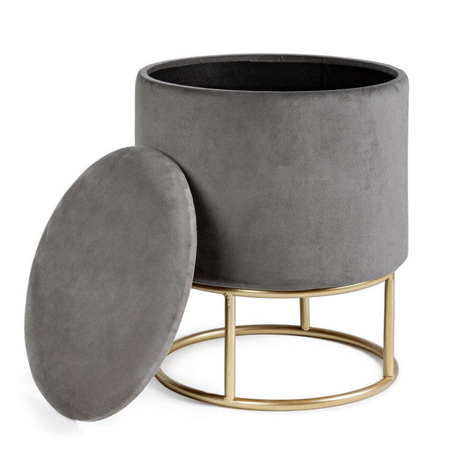 SGABELLO CONTENITO.POLINA TO GRIGIO OPAL